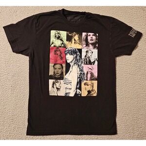 Taylor Swift The Eras Tour Official Merch Black T-shirt EXCLUSIVE Size M Concert